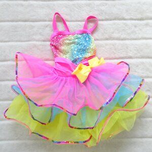 Weissman's Sequin Dress XS Child Dance Costume